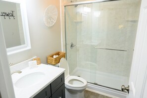 Hair dryer, towels, soap, shampoo - Elevated Coastal Living at Tidewater Golf Resort (North Myrtle Beach)