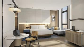 Rom – premium, 1 kingsize-seng, byutsikt