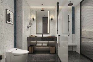 Comfort Room, 1 King Bed | Bathroom - Four Points By Sheraton Zhengzhou East Railway Station (Zhengzhou)