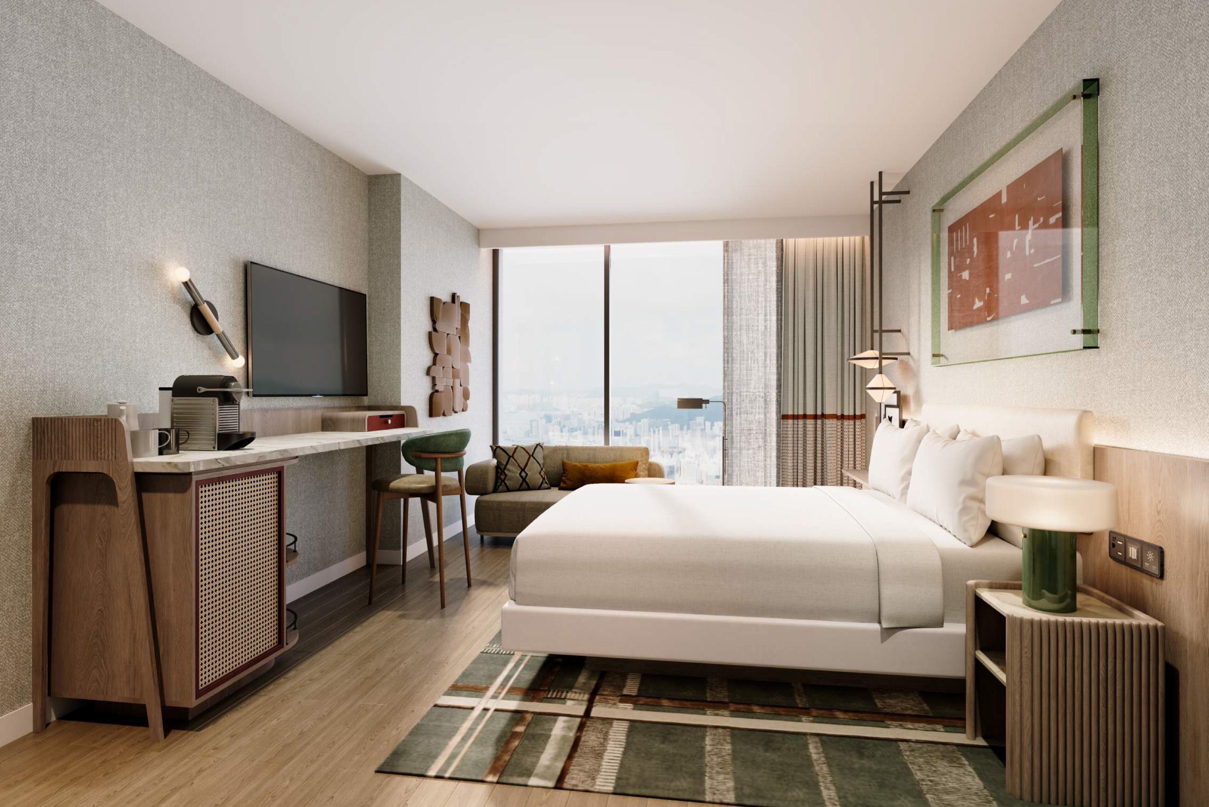 Premium bedding, pillow-top beds, in-room safe, desk