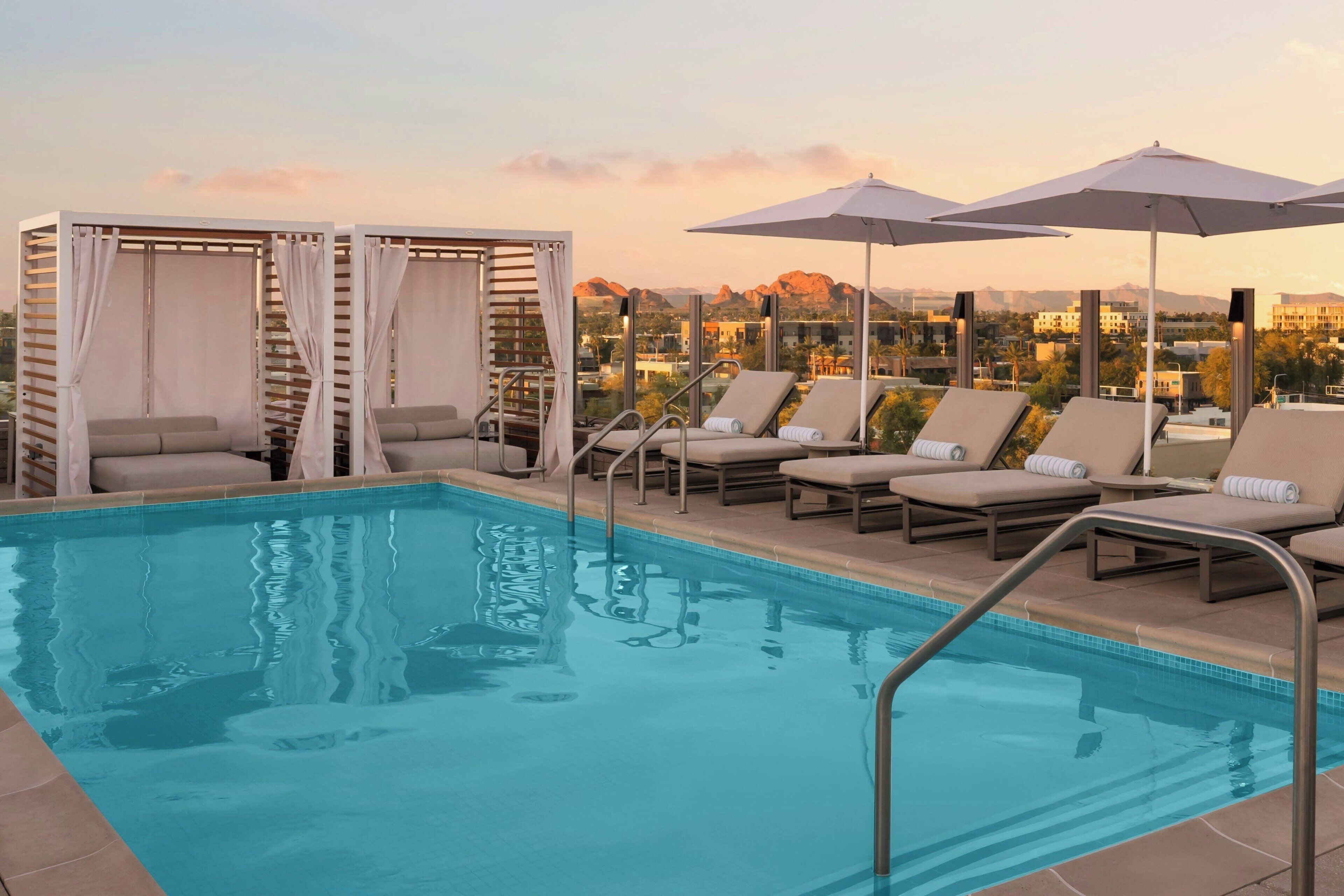 Outdoor pool, free cabanas