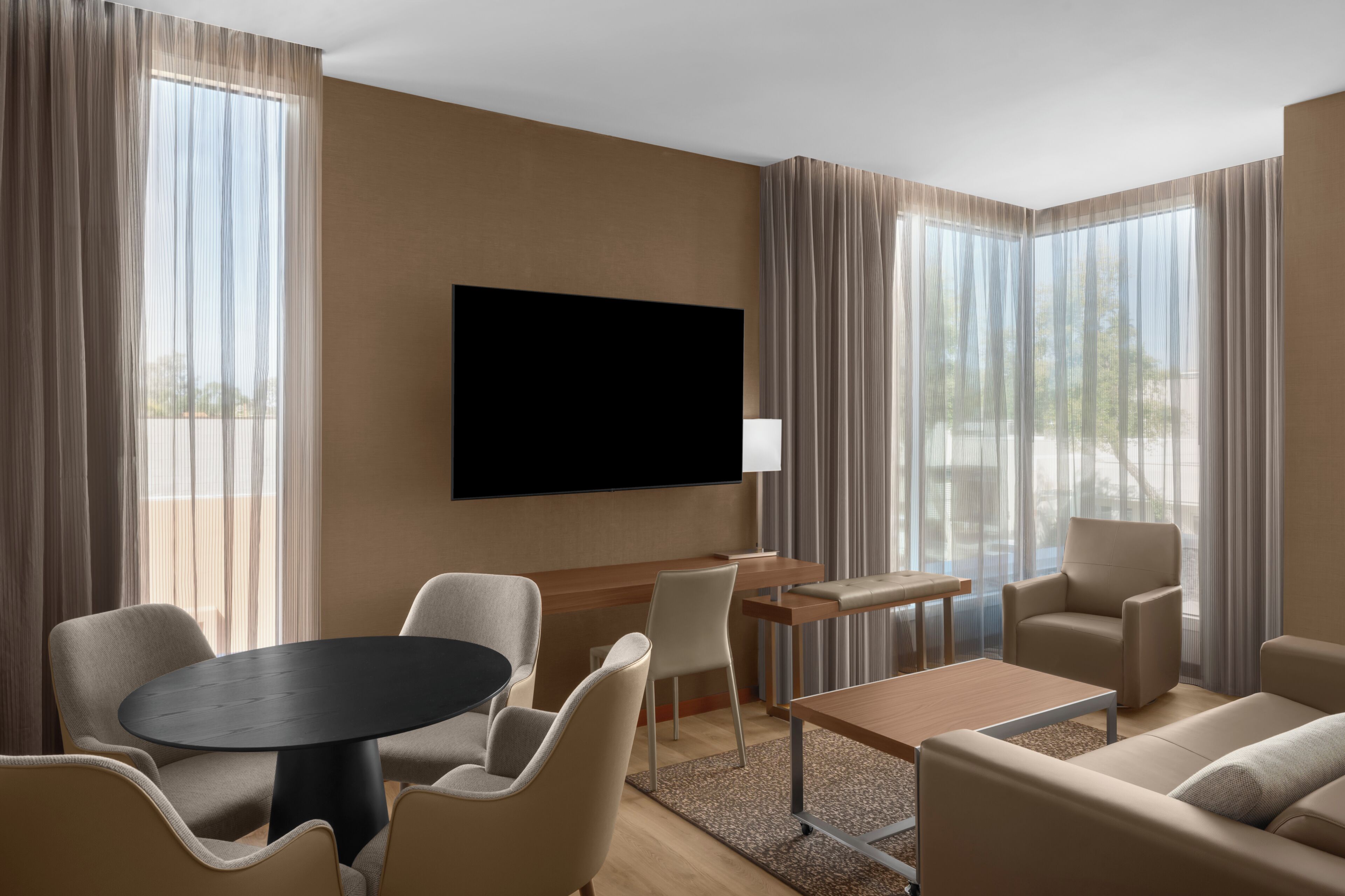 In-room safe, desk, laptop workspace, iron/ironing board