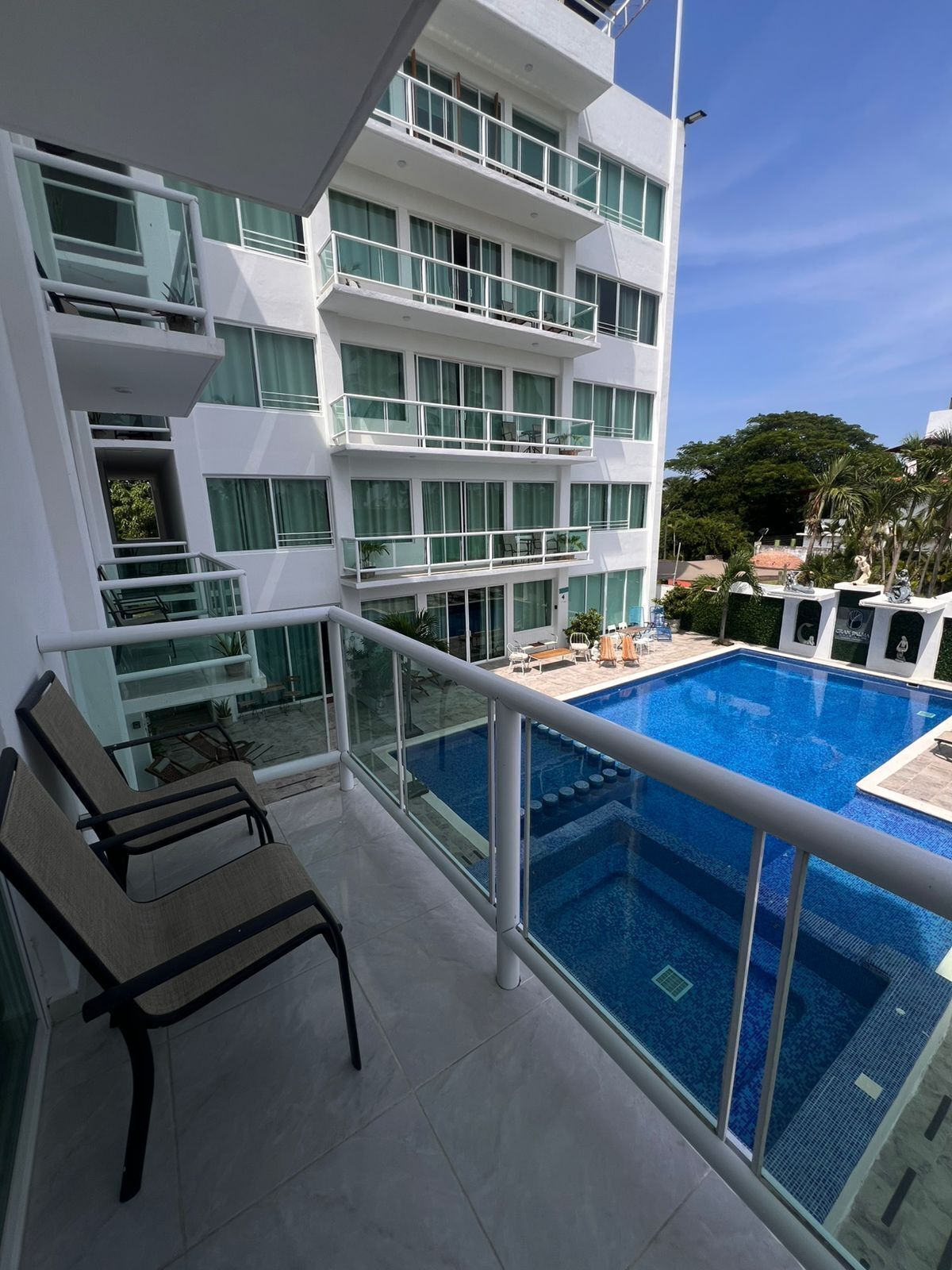 Apartment, Balcony, Pool View