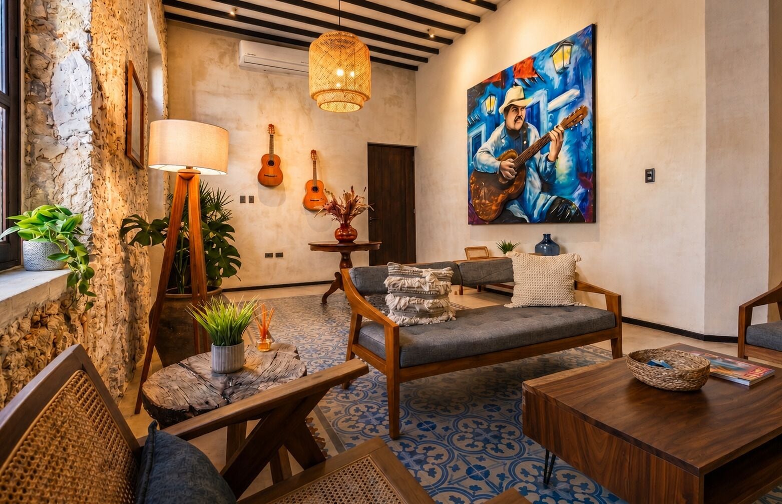 Family House, 2 Bedrooms, Private Pool | Living area
