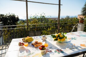 Outdoor dining - SorrentoVibes - The Lemon Grove Villa with private pool, garden and terrace (Massa Lubrense)