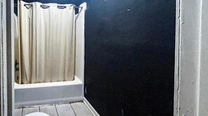 Room, 2 Queen Beds, Smoking (Refrigerator & Microwave) | Bathroom | Combined shower/tub, free toiletries, towels