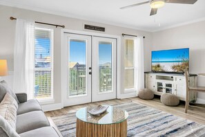 Condo, 1 King Bed with Sofa bed (Gulf Place Caribbean 406) | Living area - Gulf Place Caribbean 406 (Santa Rosa Beach)