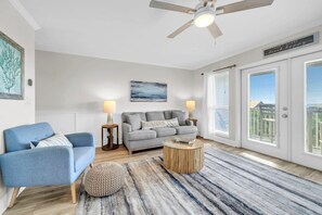 Condo, 1 King Bed with Sofa bed (Gulf Place Caribbean 406) | Living area - Gulf Place Caribbean 406 (Santa Rosa Beach)