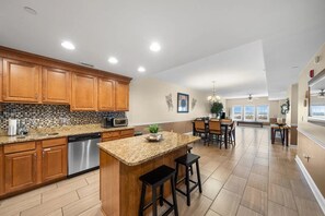 Microwave, oven, stovetop, dishwasher - 4-bedroom beachfront condo in enchanting Wildwood Crest (Wildwood Crest)