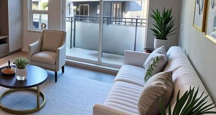 Stylish New 1BR Condo | Balcony, Rooftop