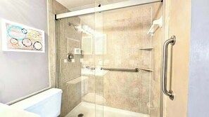 Een douche, een haardroger