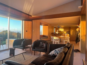 Living area - A superbly located House with sublime views over the National Park + ocean (Bundeena)