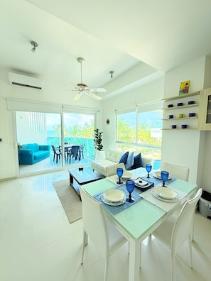 Classic Double Room, 1 Double Bed with Sofa bed, Ocean View | Living area - Caribbean Retreat, apartment 304 (Cartagena)