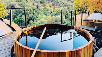 Deluxe Studio Suite, 1 Queen Bed, Air conditioning, River View | Spa | Hot tub, hot springs