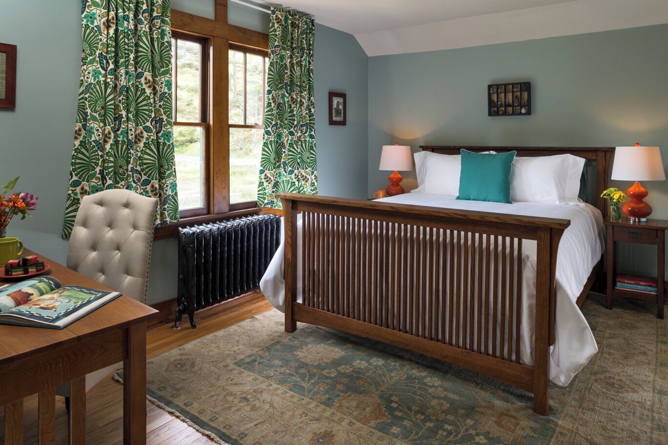 Double Room, 1 Queen Bed, Garden View | Desk, free WiFi