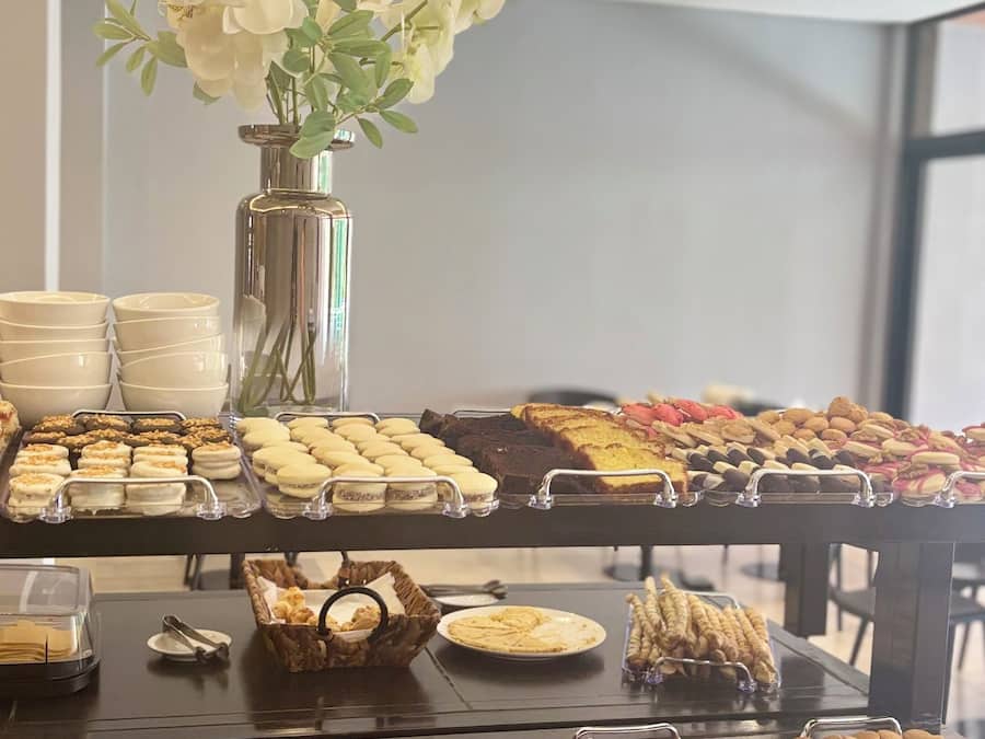 Free daily buffet breakfast