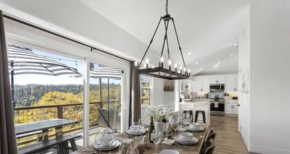 Modern+Cozy Lakeview home w/gorgeous views! 6 BD, Sleeps 12, Decks, Firepit, EV