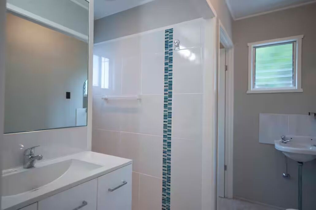 Hair dryer, towels, toilet paper