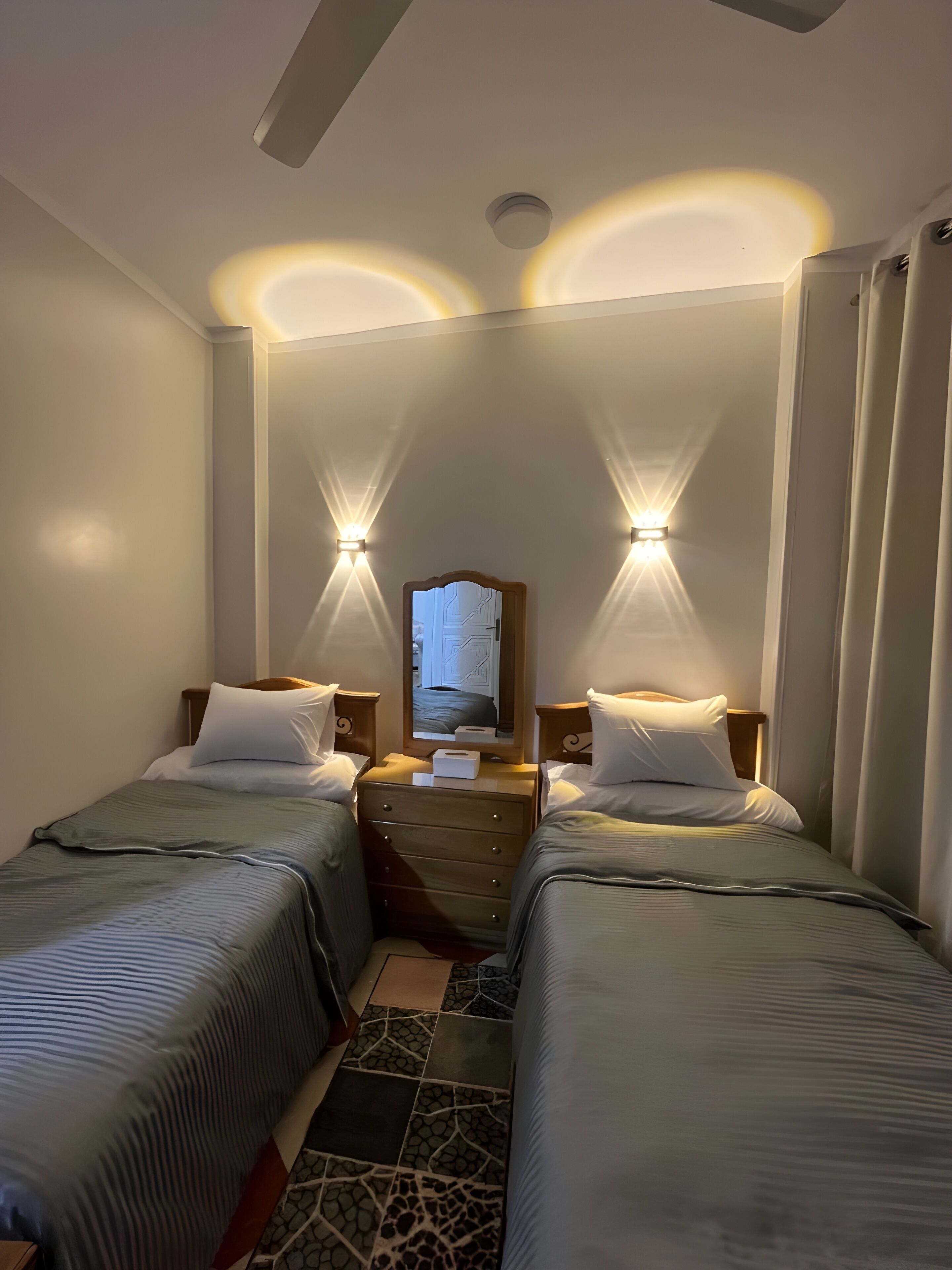 2 bedrooms, iron/ironing board, free WiFi, bed sheets