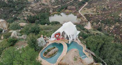 Private Mountaintop Retreat with Lagoon Pool