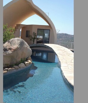 Pool - Private Mountaintop Retreat with Lagoon Pool (Jamul)