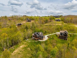 Exterior - Luxe Eagles Nest Home: 3-Tier Deck, Hot Tub, Fire Pit & Sunset Views! (Banner Elk)