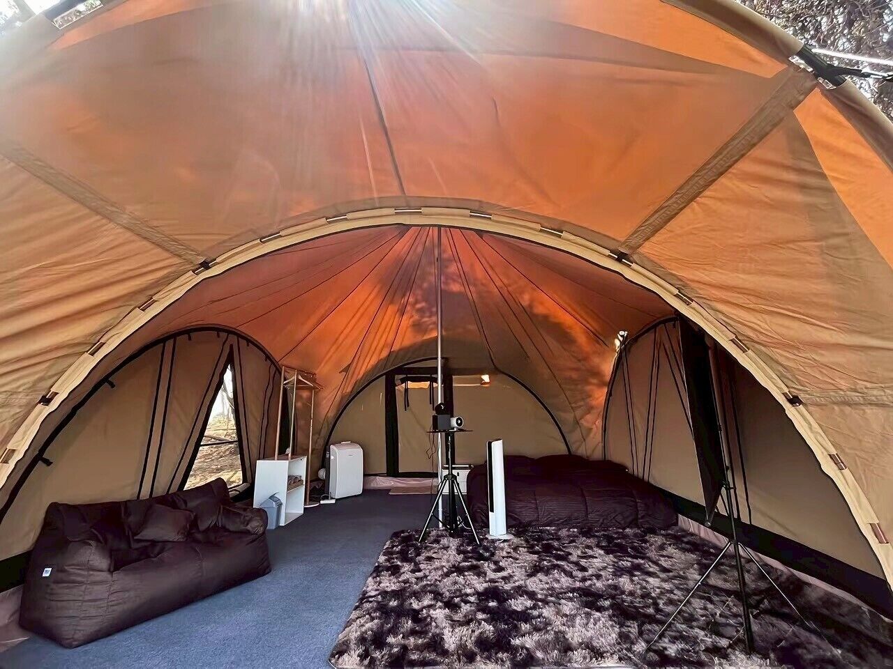 豪華帳棚, 1 張特大雙人床, 夏威夷式陽台, 海景 | 遮光布/窗簾、免費無線上網