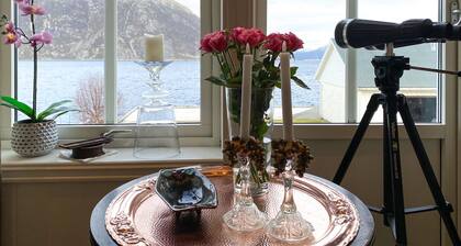 Beach front home in Rovde with WiFi