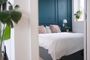 1 غرفة نوم وواي فاي وملاءات أسرّة