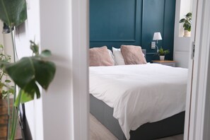 1 غرفة نوم وواي فاي وملاءات أسرّة