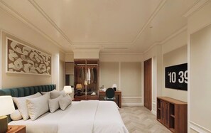 Habitació doble Deluxe | Escriptori i espai de treball apte per a portàtils 