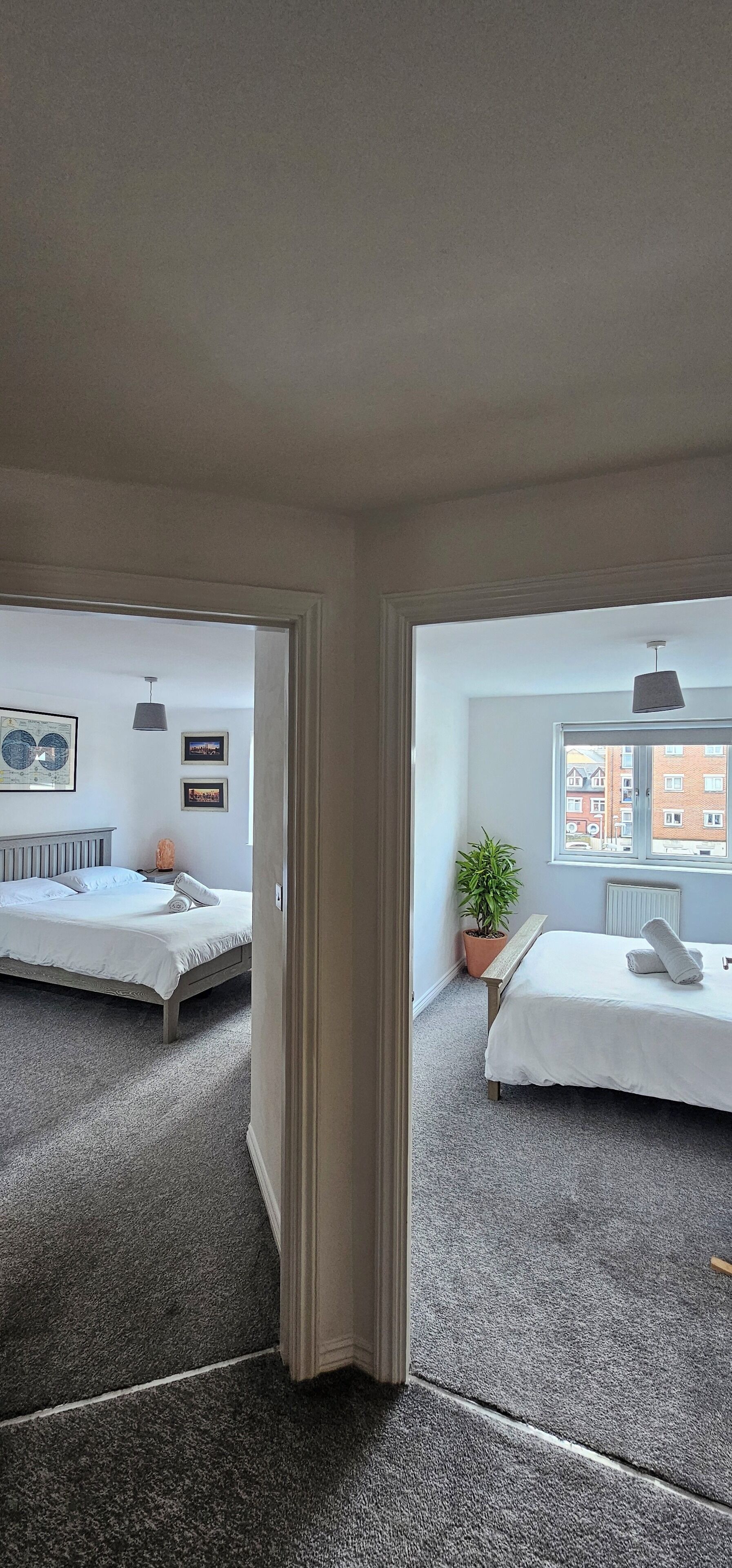 2 habitaciones, wifi gratis y ropa de cama 