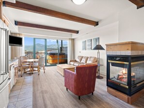 Living area - Newpark 419-A | Private Hot Tub | Kitchenette | Mountain & Preserve Views | Top Floor | End Unit (Park City)