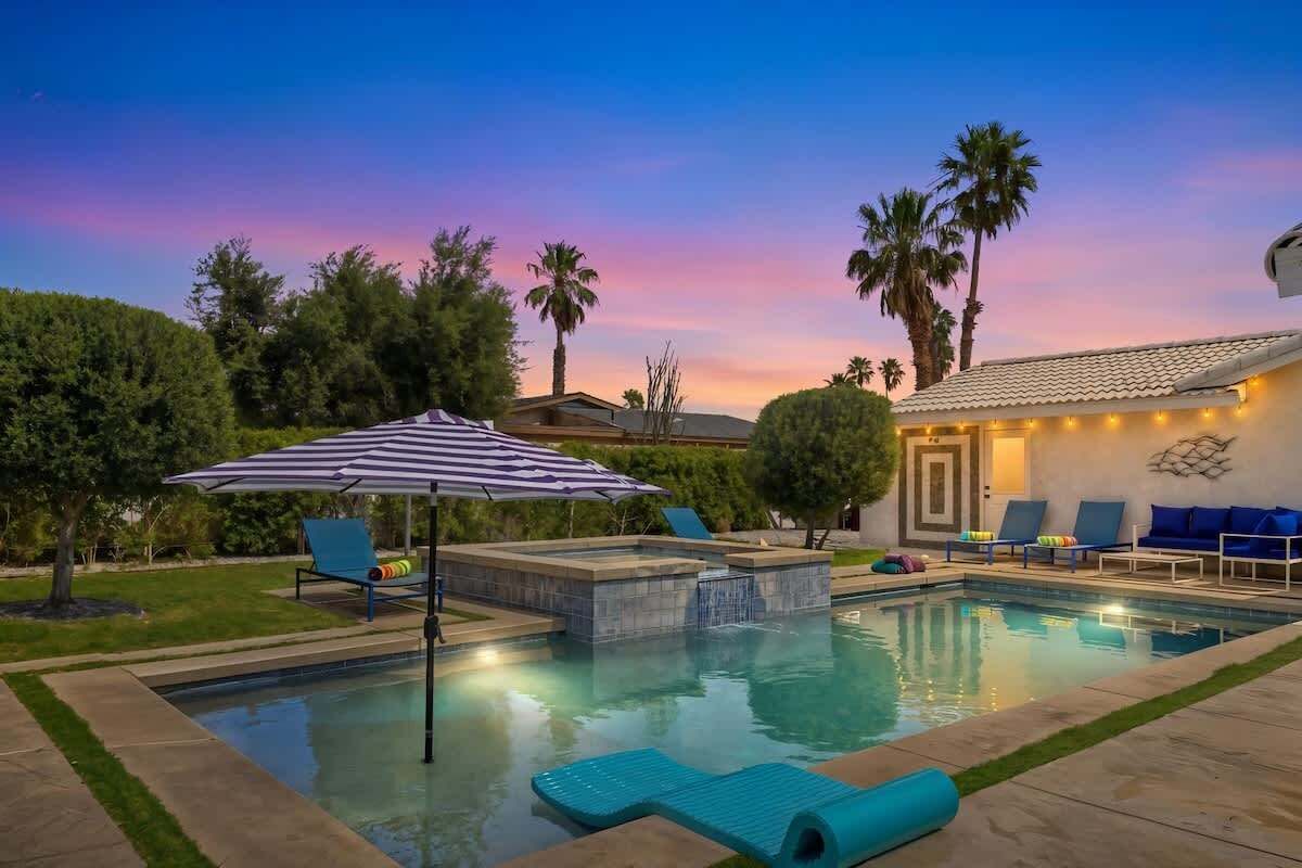 A heated pool