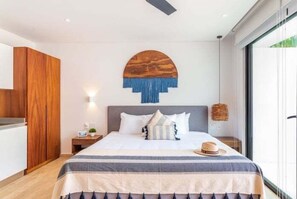 Iron/ironing board, Internet, bed sheets - D103 CPL, Magnificent Studio garden, private pool (Tulum)