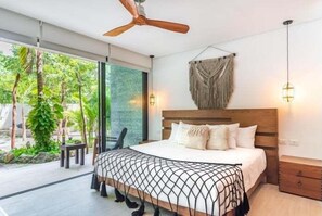 Iron/ironing board, Internet, bed sheets - 103B PANOR, Great Studio with 360° Pool (Tulum)
