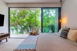 Iron/ironing board, Internet, bed sheets - 201B PANOR, New Studio Tulum 360° Pool (Tulum)