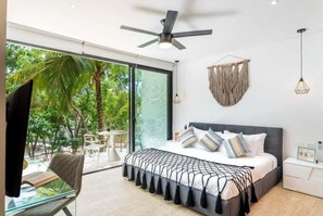 Iron/ironing board, Internet, bed sheets - 203D PANOR, Large Studio Pool 360° (Tulum)