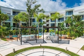 Terrace/patio - B205 CPL, Amazing air conditioned studio-2 (Tulum)