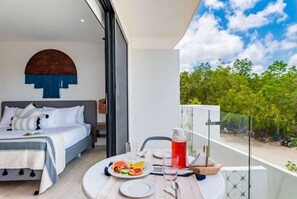 Outdoor dining - E203 CPL, Cowork /Gym/Estilo moderno / Jardín-2 (Tulum)