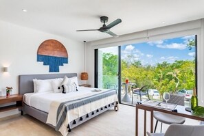 Iron/ironing board, Internet, bed sheets - E203 CPL, Cowork /Gym/Estilo moderno / Jardín-2 (Tulum)