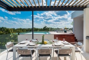 Outdoor dining - PH9C PANOR, Luxury Penthouse Alberca Privada-2 (Tulum)