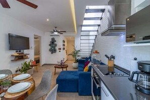 Interior - Akuti, rooftop terrace, and private pool in Aldea Zama-2 (Tulum)