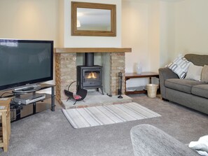 TV, fireplace - 3 bedroom accommodation in Faberstown, near Andover (Faberstown, near Andover)