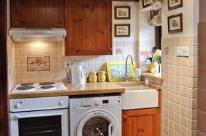 Private kitchen - An ideal retreat, surrounded by farmland, rolling hills and scenic views. (Bryn Saith Marchog, near Ruthin)