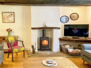 TV, fireplace - Brook House 1 - UK1415 (Bassenthwaite)