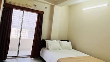 Deluxe Double Room, Balcony, City View | Desk, laptop workspace, free WiFi