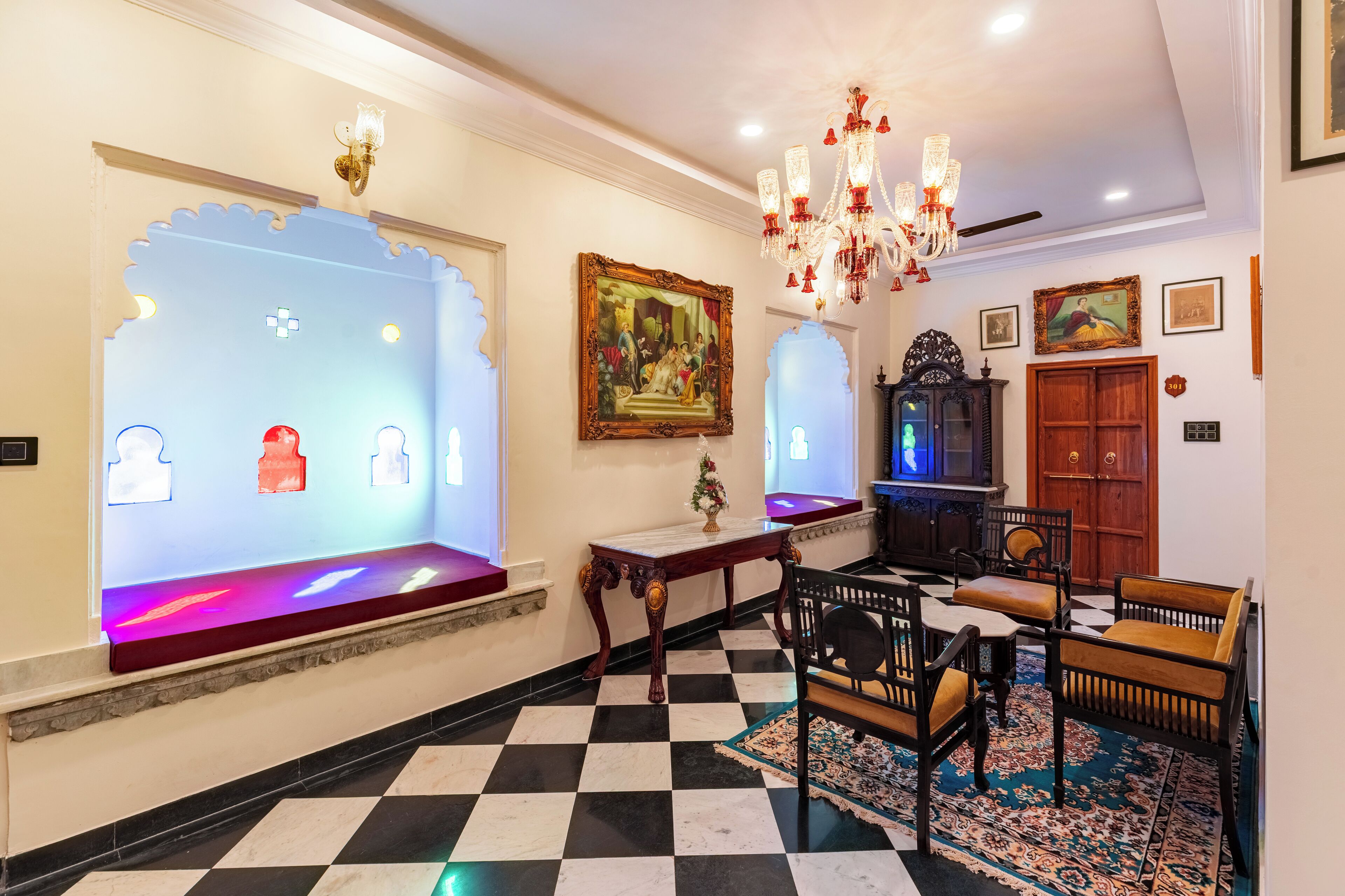 منطقة الجلوس في الردهة