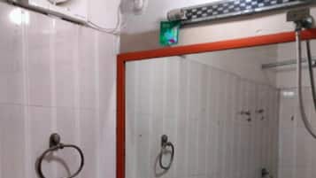 Habitación doble estándar, vista a la ciudad | Baño | Regadera, amenidades de baño gratuitas, toallas