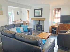 Fireplace - 3 bedroom accommodation in Llanon, near Aberaeron (Llanon, near Aberaeron)